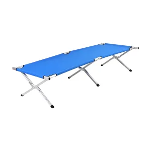 183.5X42.5X62.5Cm Outdoor Foldable And Portable Camping Cot Bed Jg20375230 Blue