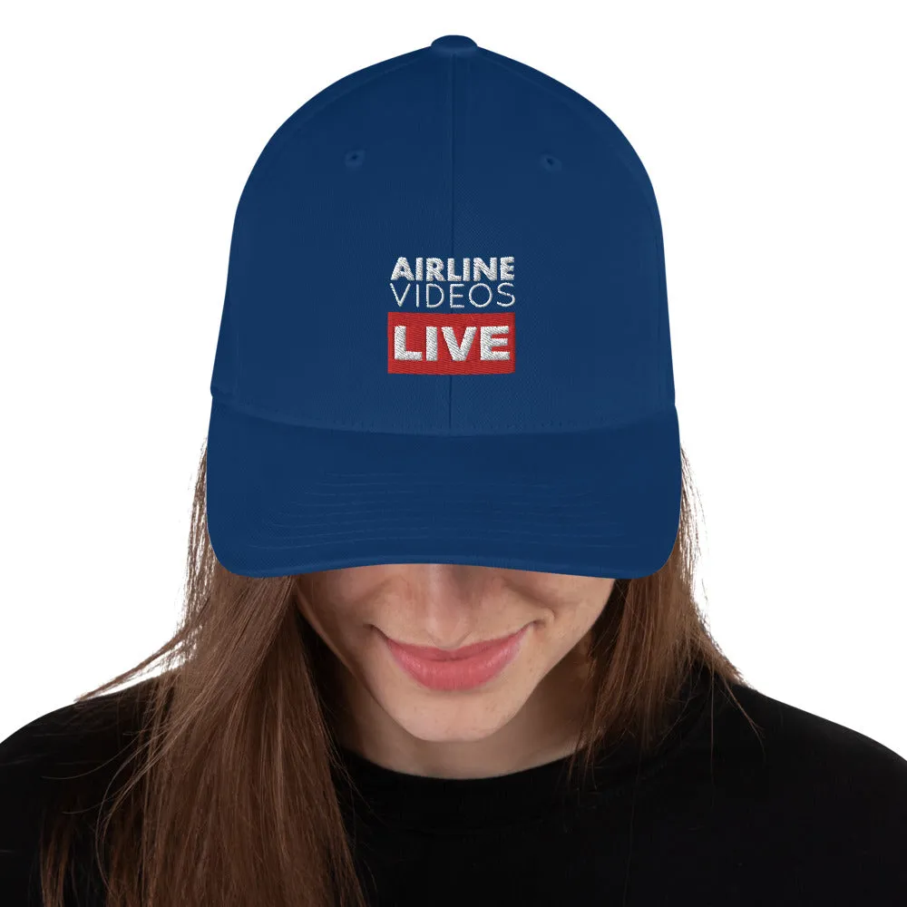 Airline Videos Live Structured Twill Cap