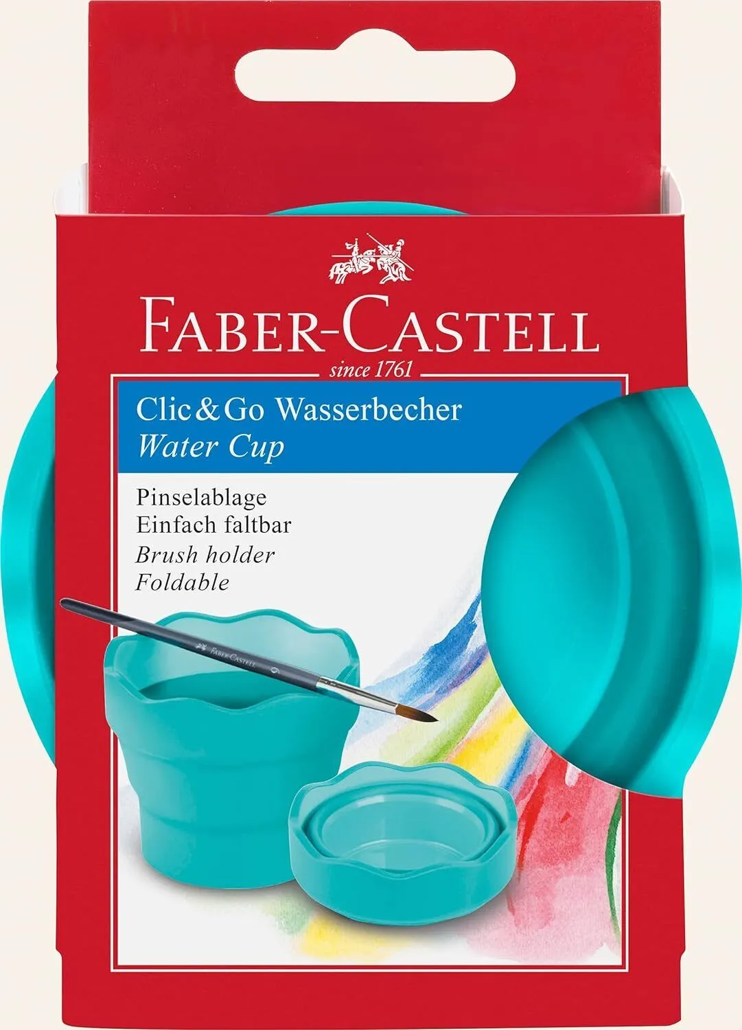 Clic&Go Collapsible Water Cup Turquoise