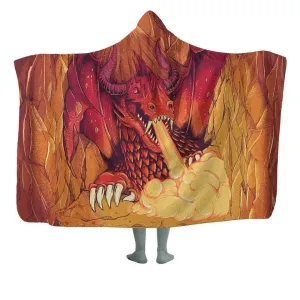 Dragons Fire Hooded Blanket