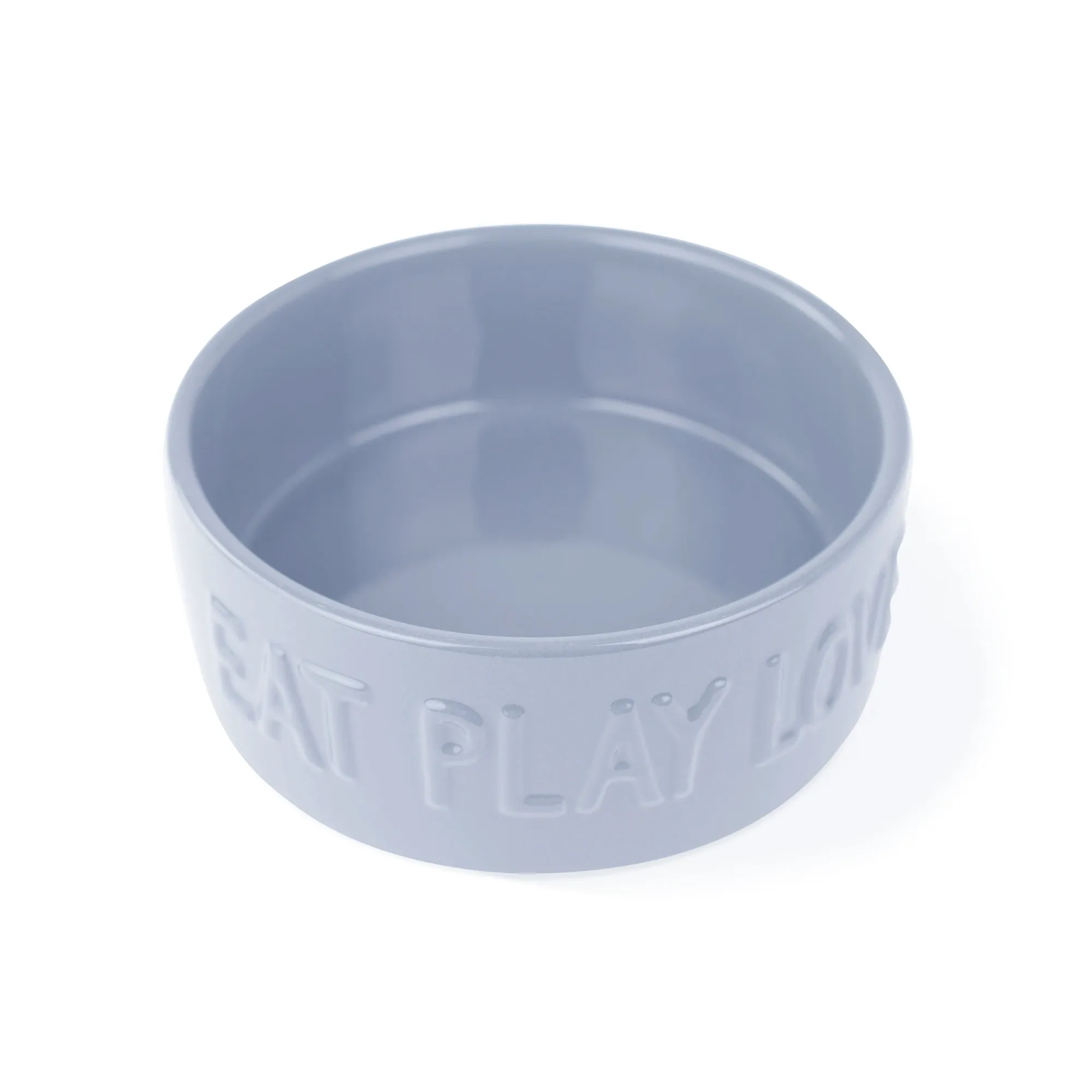 Eat Play Love Ceramic Dog Food Water Bowl