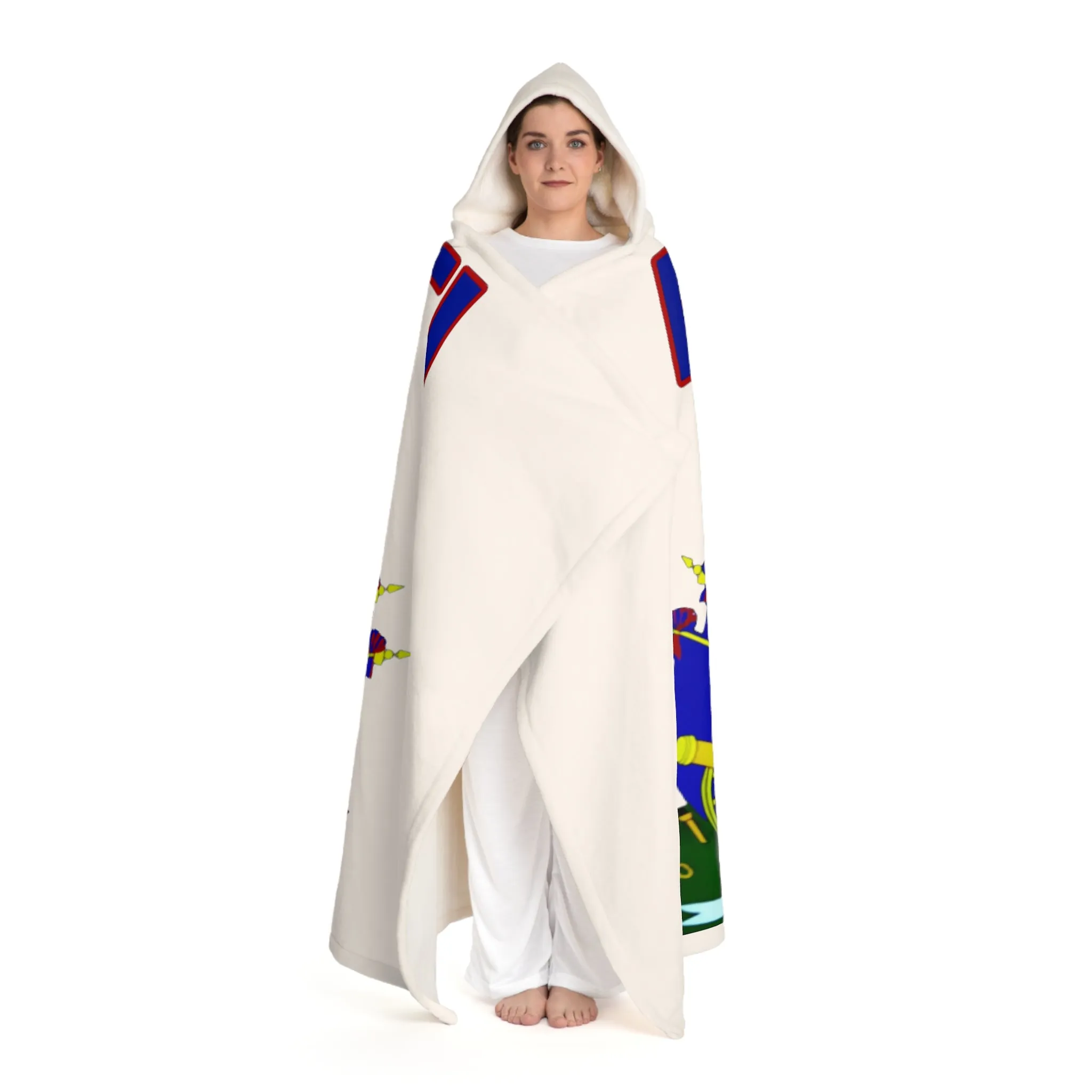 Hooded Sherpa Fleece Blanket