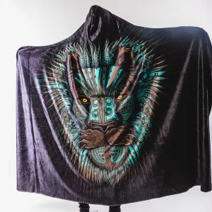 Lion Warrior Hooded Blanket
