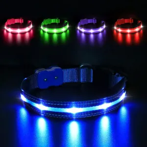 MASBRILL Led Glow Flashing Dog Collar