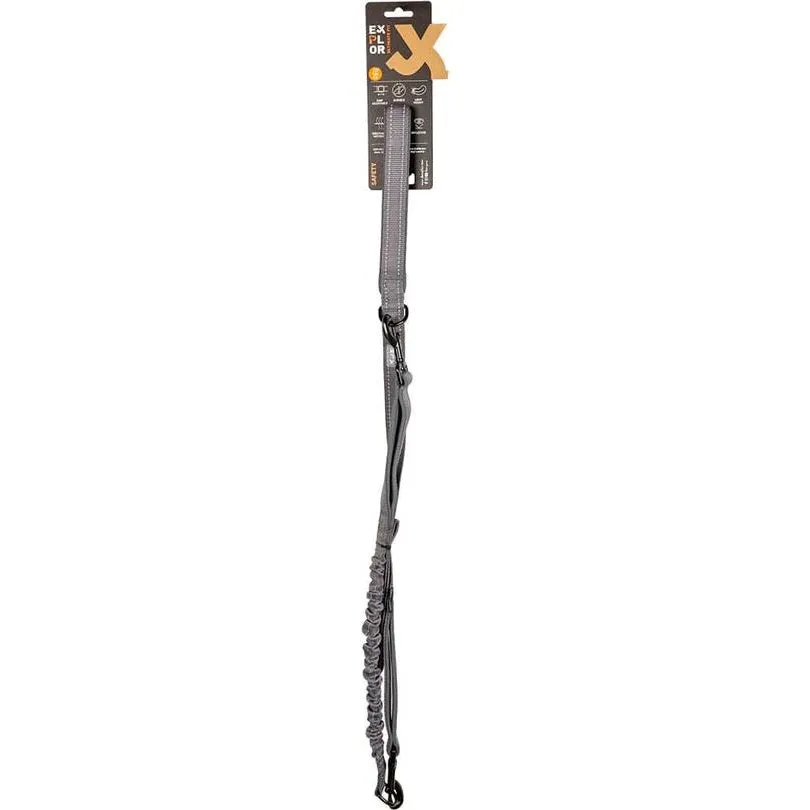 Ultimate Fit 2In1 Leash Safety - Silver Reflective